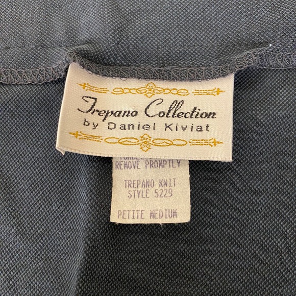 Vintage Trepano Collecton Knit Button Down Top Petite Medium MADE USA 90's NWT - Picture 3 of 14